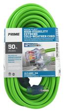 PRIME&reg; High Visibility Green Extension Cord in Neon Green 