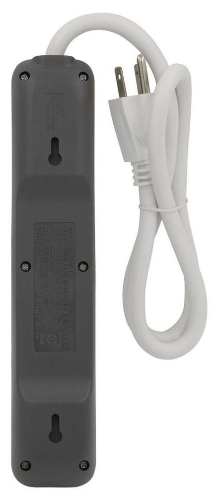 PRIME® Matte White 14/3 ga 6-Outlet Surge Protector 