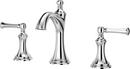 Two Handle Widespread Bathroom Sink Faucet in Polished Chrome