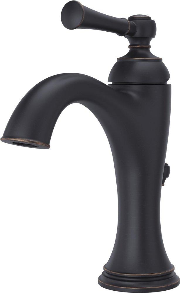 Pfister Tuscan Bronze Single Handle Monoblock Bathroom Sink Faucet 