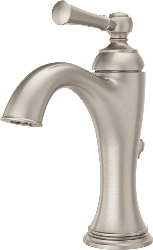 Pfister Brushed Nickel Single Handle Monoblock Bathroom Sink Faucet 