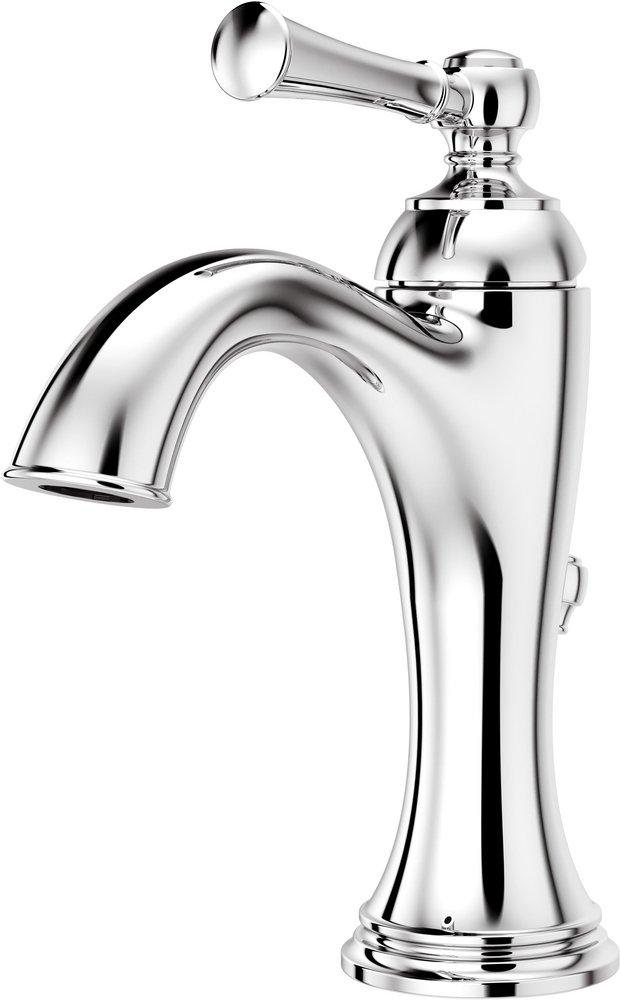 Pfister Polished Chrome Single Handle Monoblock Bathroom Sink Faucet 