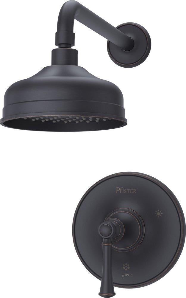 Pfister Tuscan Bronze Shower Trim with Single Lever Handle 