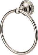 Round Closed Towel Ring in Polished Nickel