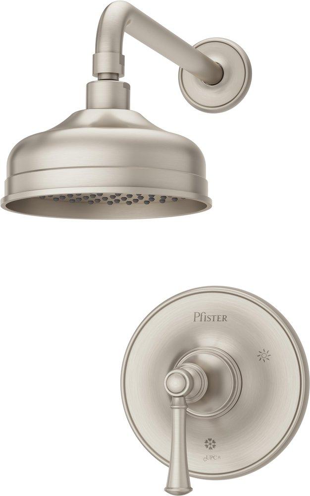 Pfister Brushed Nickel Shower Trim with Single Lever Handle 
