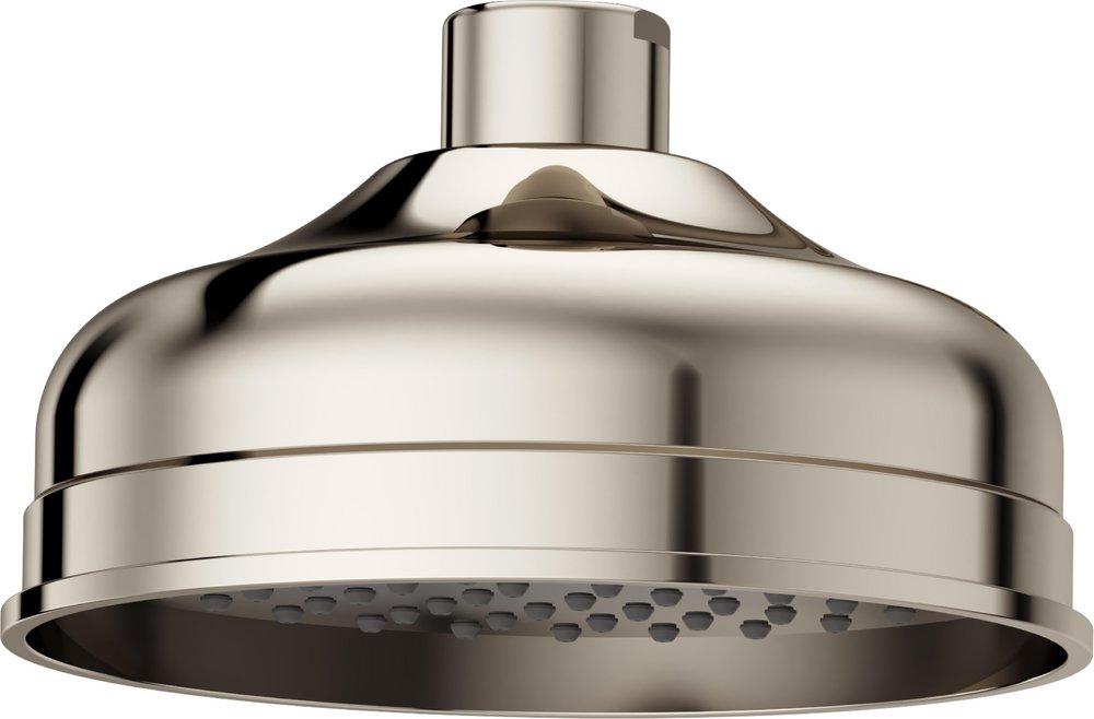 Pfister Polished Nickel Single Function Raincan Showerhead 