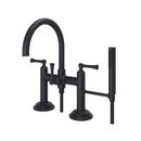 Two Handle Roman Tub Faucet with Handshower in Tuscan Bronze