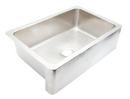 Thompson Stainless Steel 33 x 22 in. No Hole Single Bowl Dual Mount Kitchen Sink 