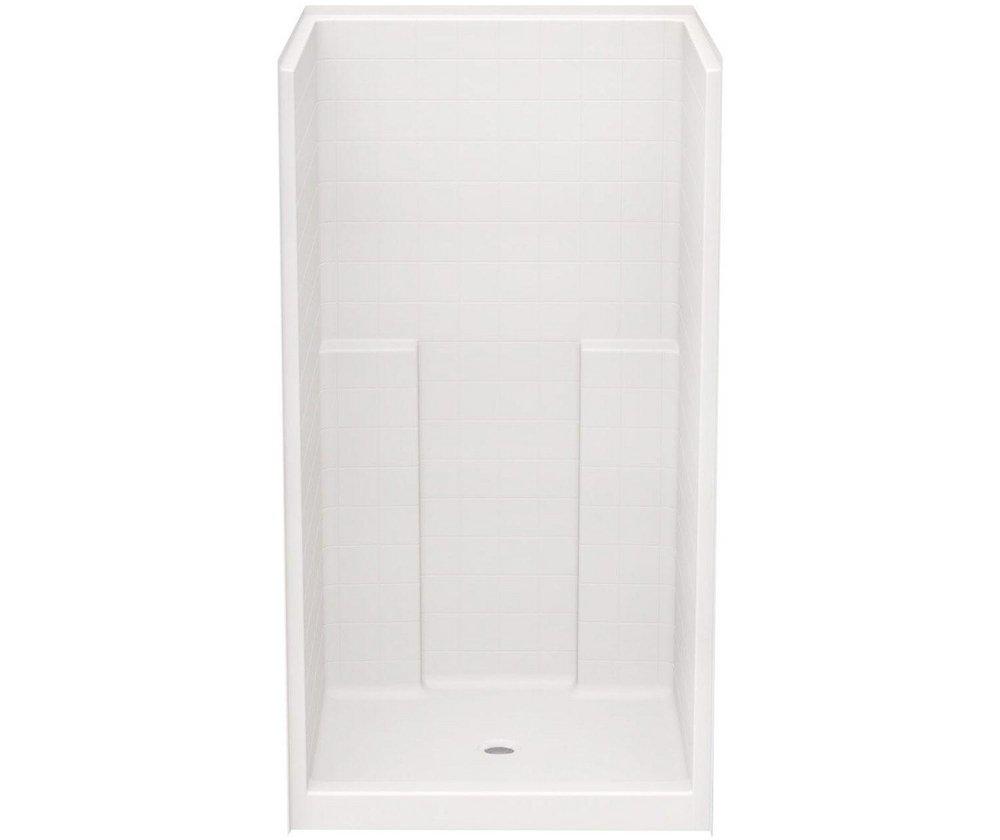 Aquatic White 42 x 42 x 77-1/4 in. Alcove Shower Unit 