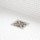 Signature Hardware Polished Nickel 4-1/2 in. Square Shower Drain 