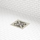 Signature Hardware Polished Nickel 4-1/2 in. Square Shower Drain 