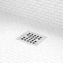 Signature Hardware Polished Chrome 4-1/2 in. Square Shower Drain 