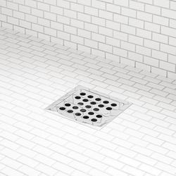 4-1/2 in. Square Shower Drain in Polished Chrome
