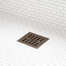 Signature Hardware Oil Rubbed Bronze 4-1/2 in. Square Shower Drain 