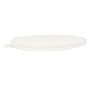 Jones Stephens White Elongated Closed Front Toilet Seat with Cover 