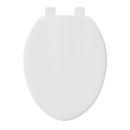 Jones Stephens White Elongated Closed Front Toilet Seat with Cover 
