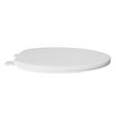 Jones Stephens White Elongated Closed Front Toilet Seat with Cover 