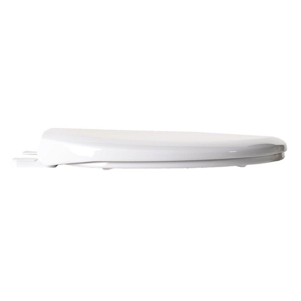 Jones Stephens White Round Closed Front with Cover Toilet Seat 