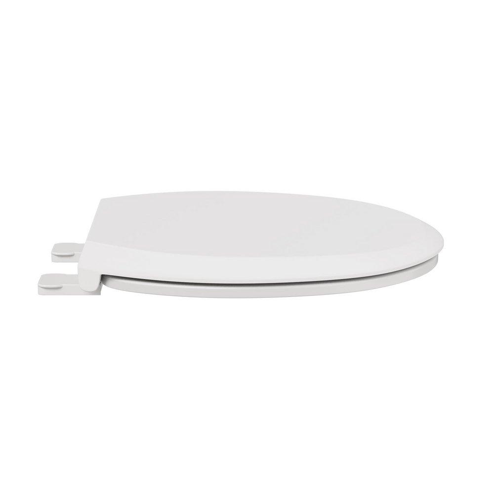 Jones Stephens White Round Closed Front with Cover Toilet Seat 