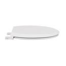 Jones Stephens White Round Closed Front with Cover Toilet Seat 