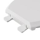 Jones Stephens White Round Closed Front with Cover Toilet Seat 
