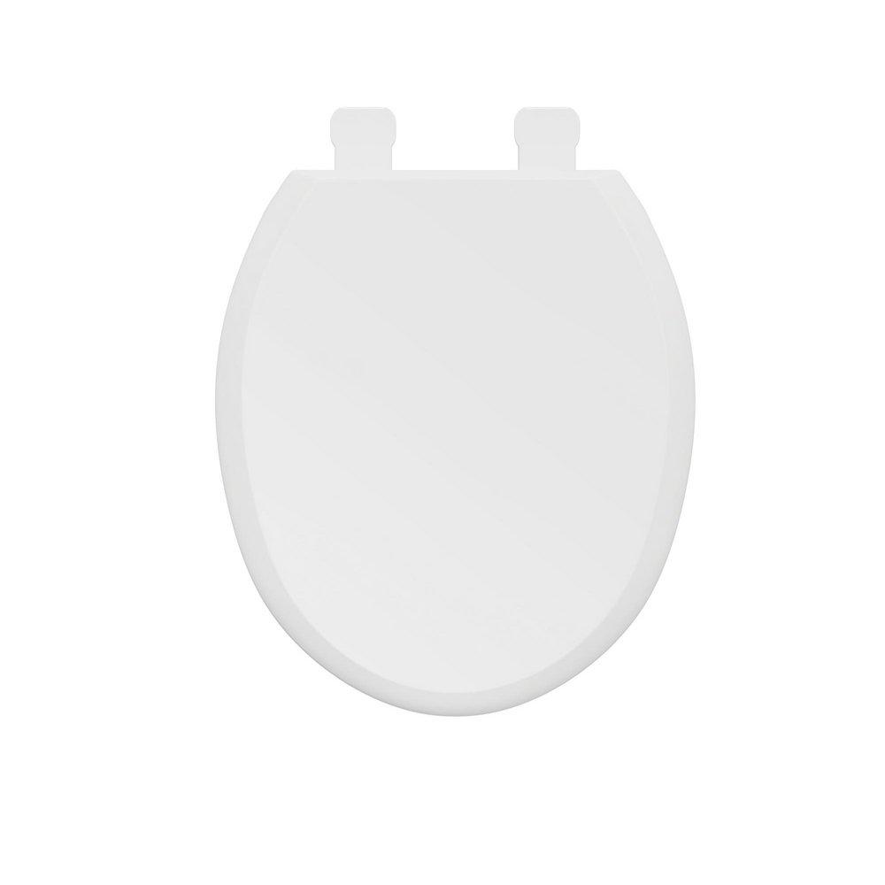 Jones Stephens White Round Closed Front with Cover Toilet Seat 