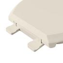 Jones Stephens Neutral Round Closed Front with Cover Toilet Seat 