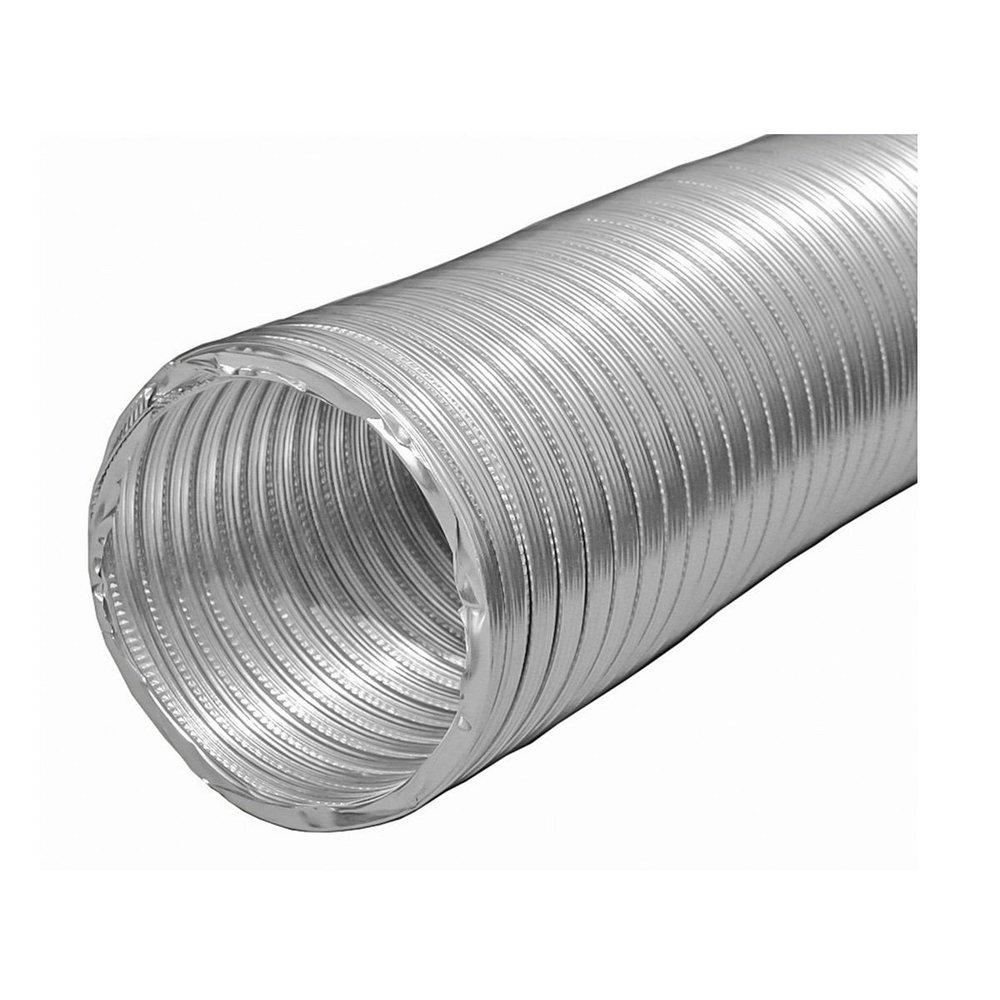 Silver 8 ft. Silver Uninsulated Flexible Air Duct 