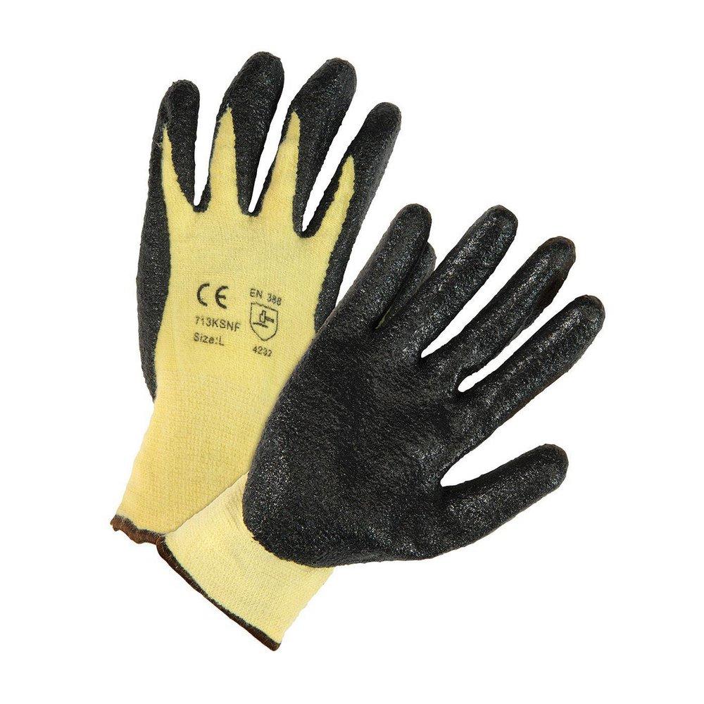 West Chester&reg; Yellow Kevlar&reg; and Nitrile Gloves in Yellow/Black 