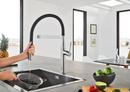 GROHE StarLight Chrome Single Handle Pull Out Kitchen Faucet 