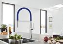 GROHE StarLight Chrome Single Handle Pull Out Kitchen Faucet 