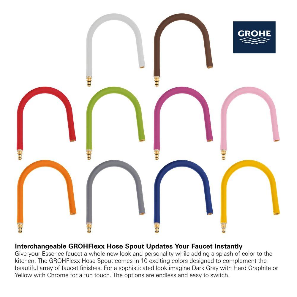 GROHE StarLight Chrome Single Handle Pull Out Kitchen Faucet 