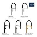 GROHE StarLight Chrome Single Handle Pull Out Kitchen Faucet 