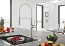 GROHE StarLight Chrome Single Handle Pull Out Kitchen Faucet 
