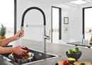 GROHE StarLight Chrome Single Handle Pull Out Kitchen Faucet 
