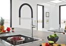 GROHE StarLight Chrome Single Handle Pull Out Kitchen Faucet 