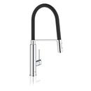GROHE StarLight&reg; Chrome Single Handle Pull Out Kitchen Faucet 