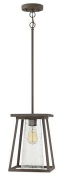 Hinkley Oil Rubbed Bronze 9 x 13 in. 100W 1-Light Ceiling Mount Medium E-26 Outdoor Pendant 