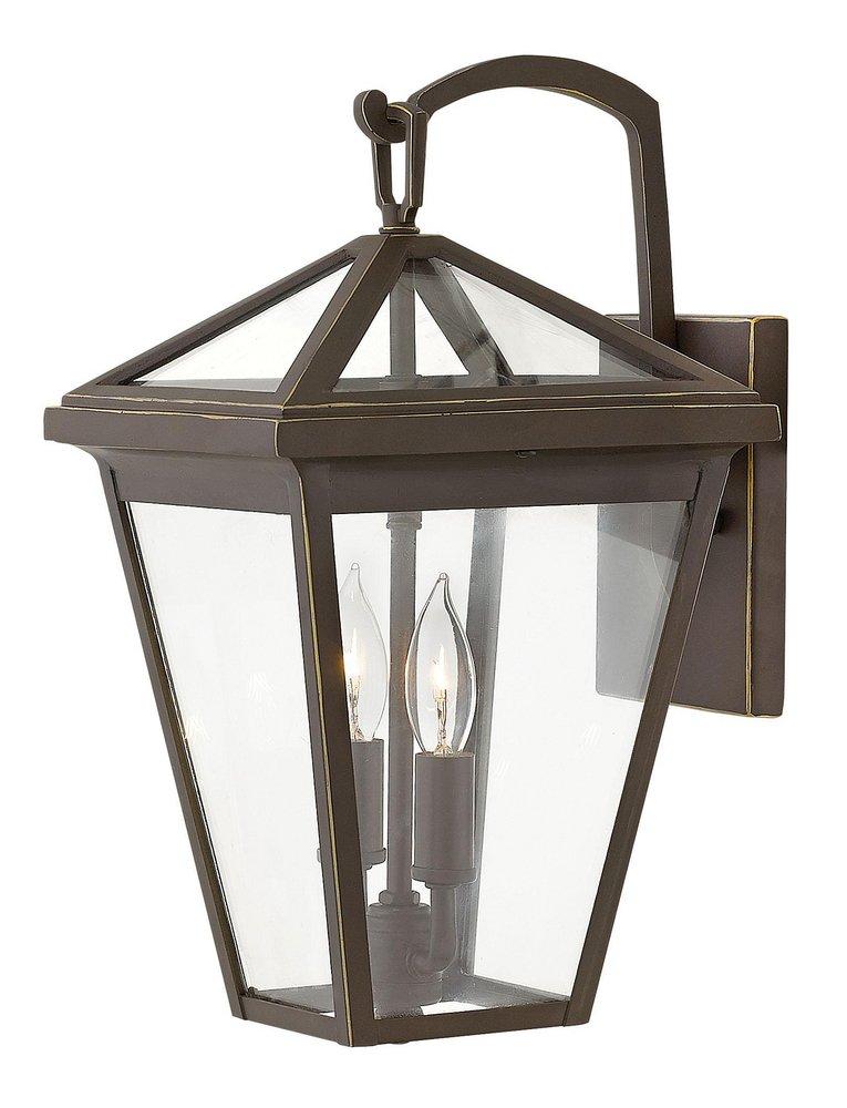 Hinkley Oil Rubbed Bronze 14 in. 60W 2-Light Outdoor Wall Sconce 