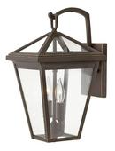 14 in. 60W 2-Light Outdoor Wall Sconce in Oil Rubbed Bronze