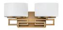 Hinkley Brushed Bronze 9W 2-Light LED Vanity Fixture 