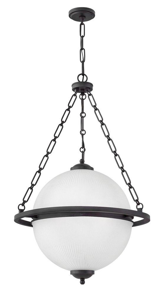 Hinkley Oil Rubbed Bronze 24-3/4 in. 100W 4-Light Medium E-26 Incandescent Pendant 