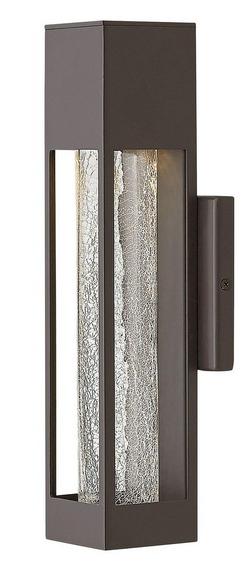35W 1-Light GU10 Halogen Outdoor Wall Sconce in Bronze