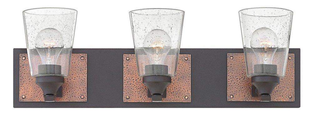 Hinkley Buckeye Bronze 100W 3-Light Medium E-26 Base Vanity Light 