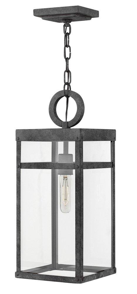 Hinkley Aged Zinc 100W 1-Light Outdoor Pendant 