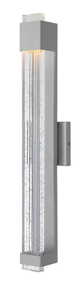 Hinkley Titanium 15W 1-Light LED Outdoor Wall Sconce 