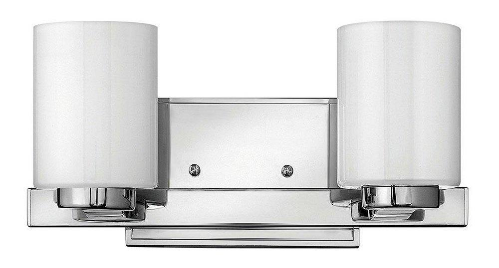 Hinkley Polished Chrome 10W 2-Light LED Vanity Fixture 