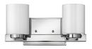 Hinkley Polished Chrome 10W 2-Light LED Vanity Fixture 
