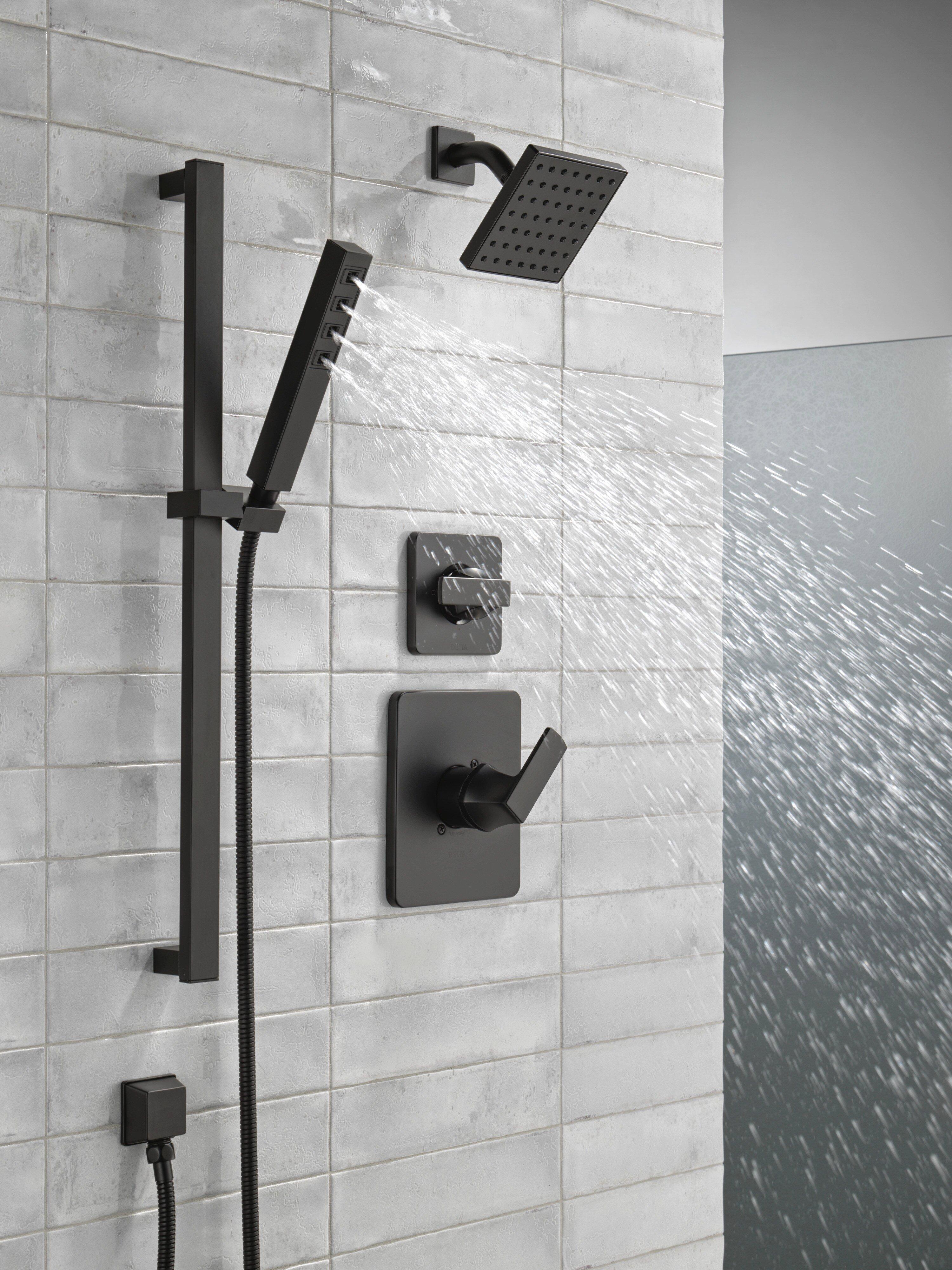 Delta Faucet Matte Black 1/2 in. FNPT x MNPSM Solid Brass Elbow 