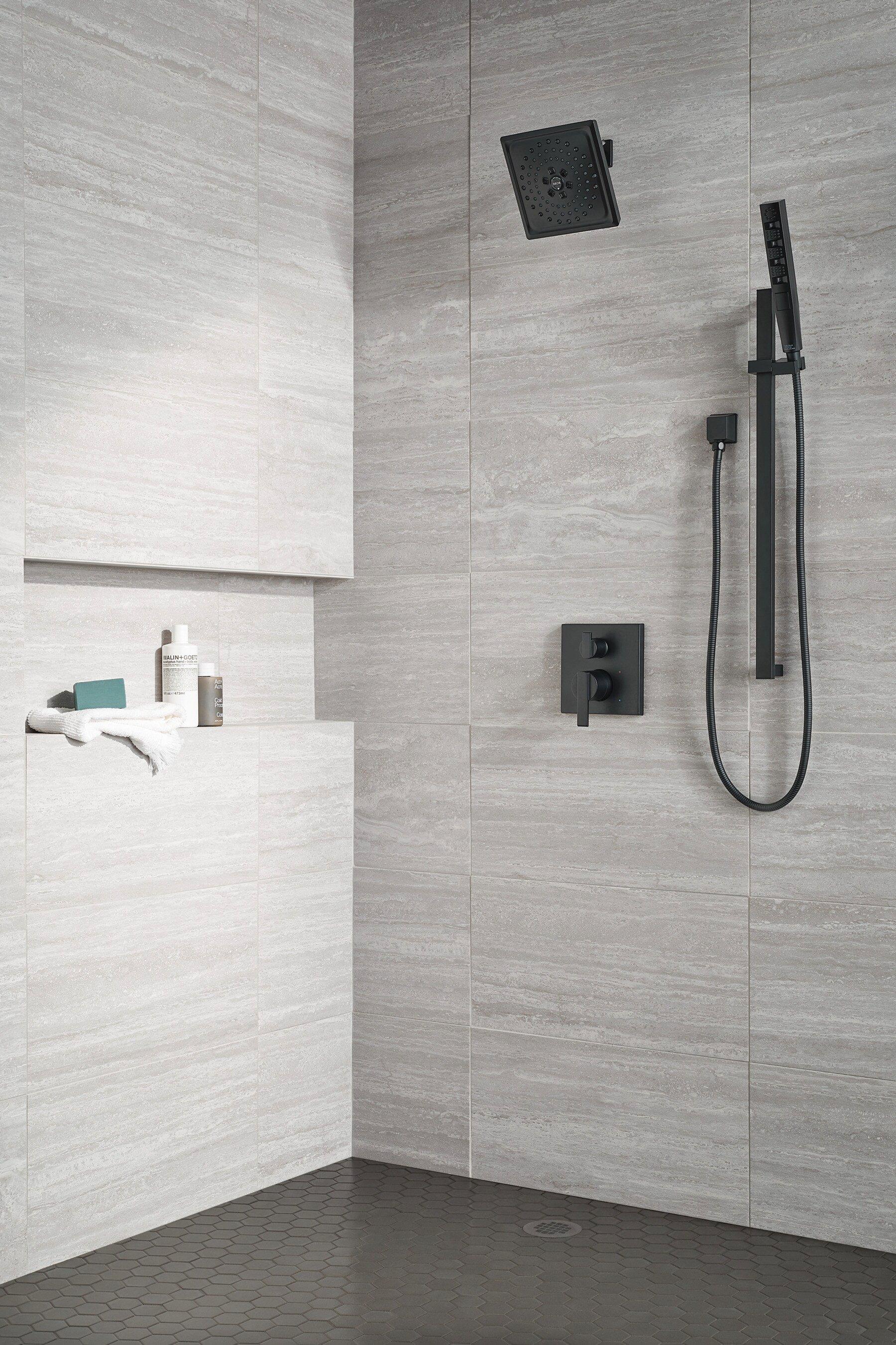 Delta Faucet Matte Black 1/2 in. FNPT x MNPSM Solid Brass Elbow 